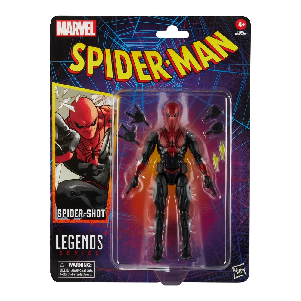 Marvel Legends Series Spider-Shot - Spiderman Comics Figura de Acción Coleccionable de 6"