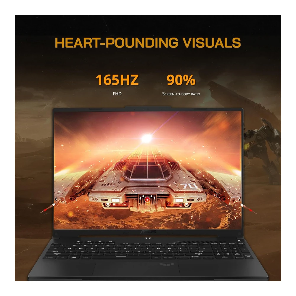 LAPTOP GAMING TUF A16 16" FHD 165HZ RYZEN 7-7735HS RX7600S V8G 32GB RAM 1TB SSD WI-FI 6 ASUS(TECLADO INGLÉS)
