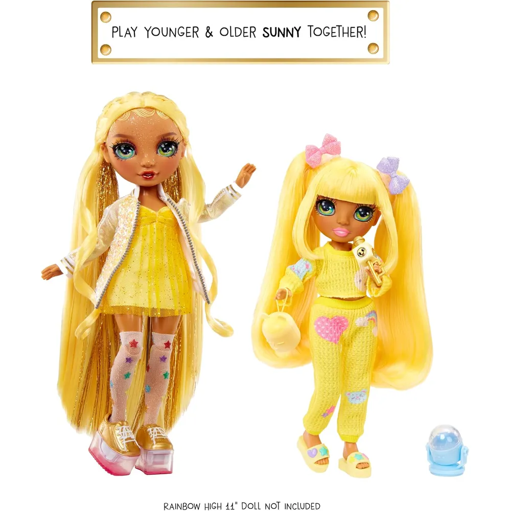 Rainbow High Jr. Pijama Party muñeca rubia