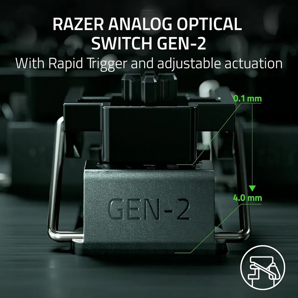 TECLADO ALÁMBRICO HUNTSMAN V3 PRO TKL 1000 HZ RAZER | NEGRO
