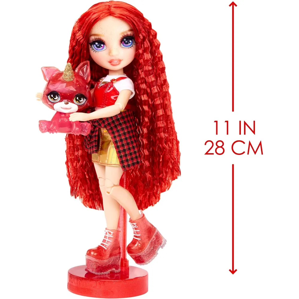 Rainbow High muñeca pelirroja con mascota