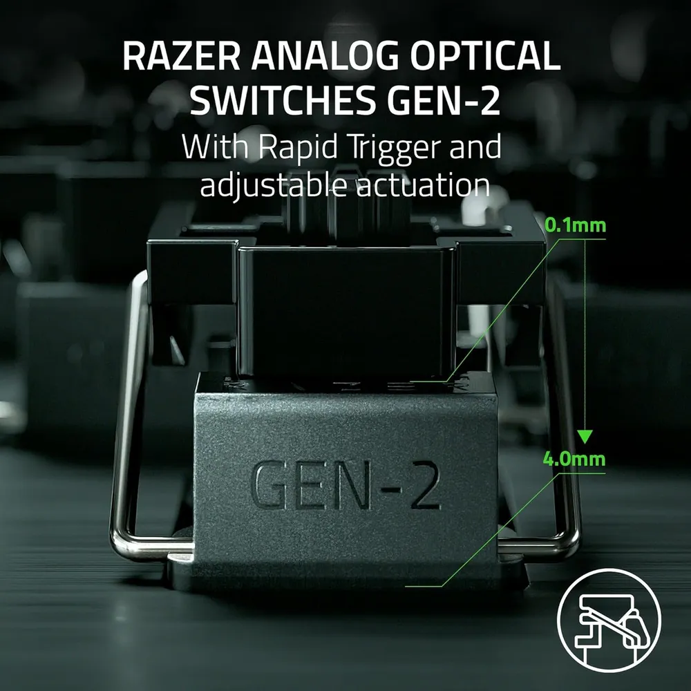 TECLADO ALÁMBRICO HUNTSMAN V3 PRO 1000 HZ RAZER | NEGRO