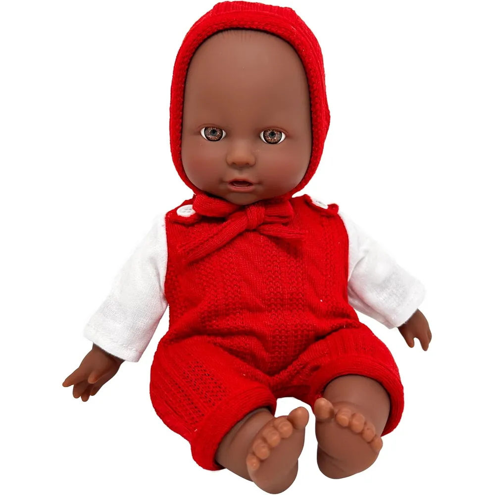 Muñeca bebé 12"/30 cm con accesorios | Rojo