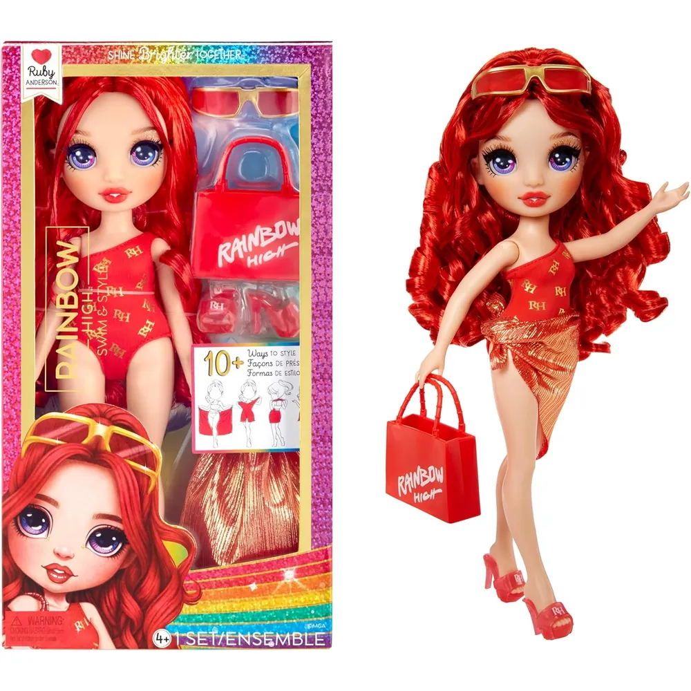Rainbow High Swim & Style Ruby muñeca