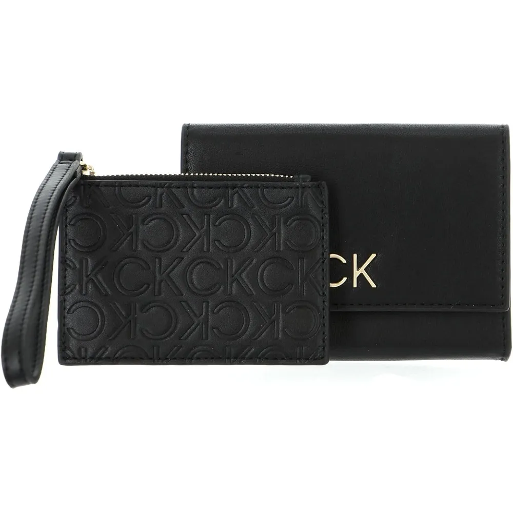 BILLETERA CALVIN KLEIN COMPACTA NEGRO MUJER