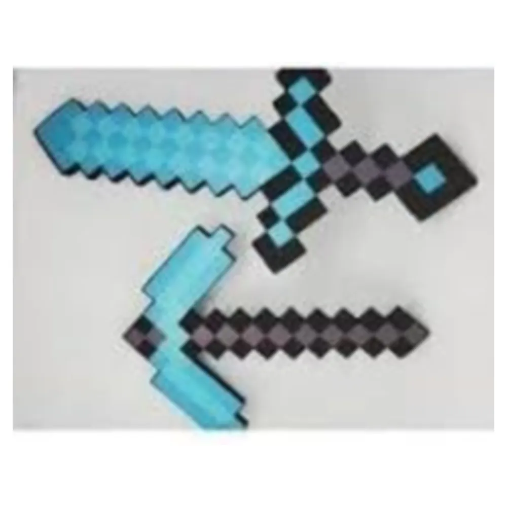 Minecraft juego de pico y espada de espuma, piezas para disfraz