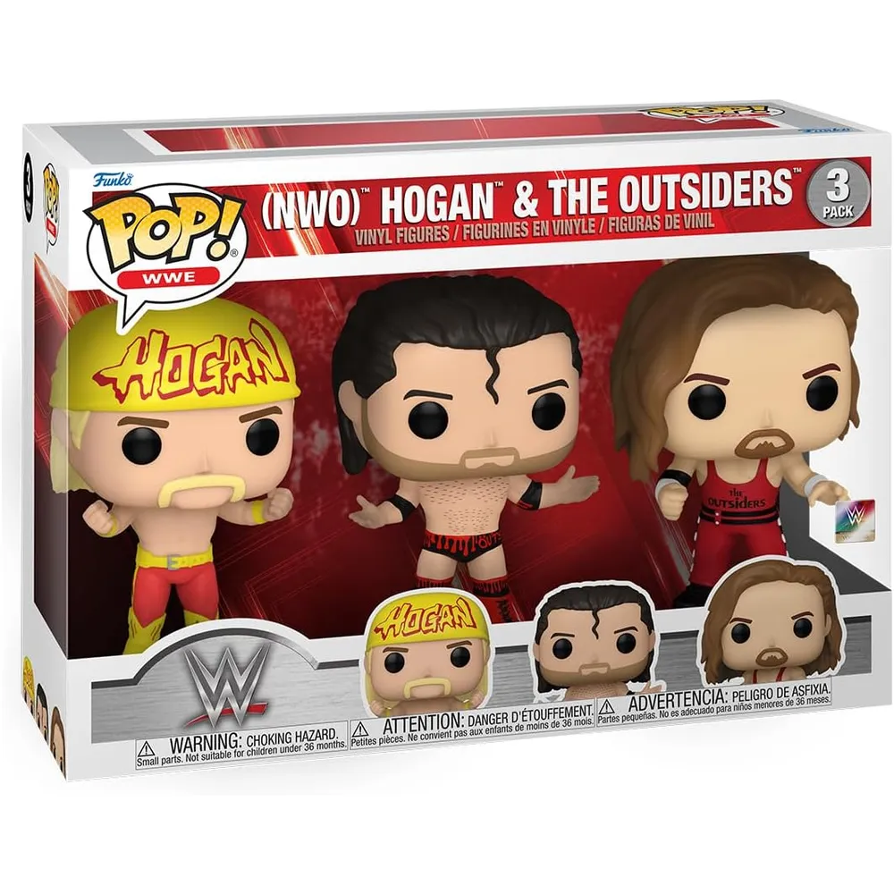 Funko Pop | Pack de 3 Hulk Hogan & Outsiders de WWE