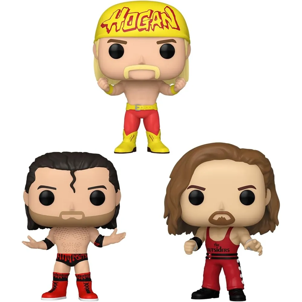 Funko Pop | Pack de 3 Hulk Hogan & Outsiders de WWE