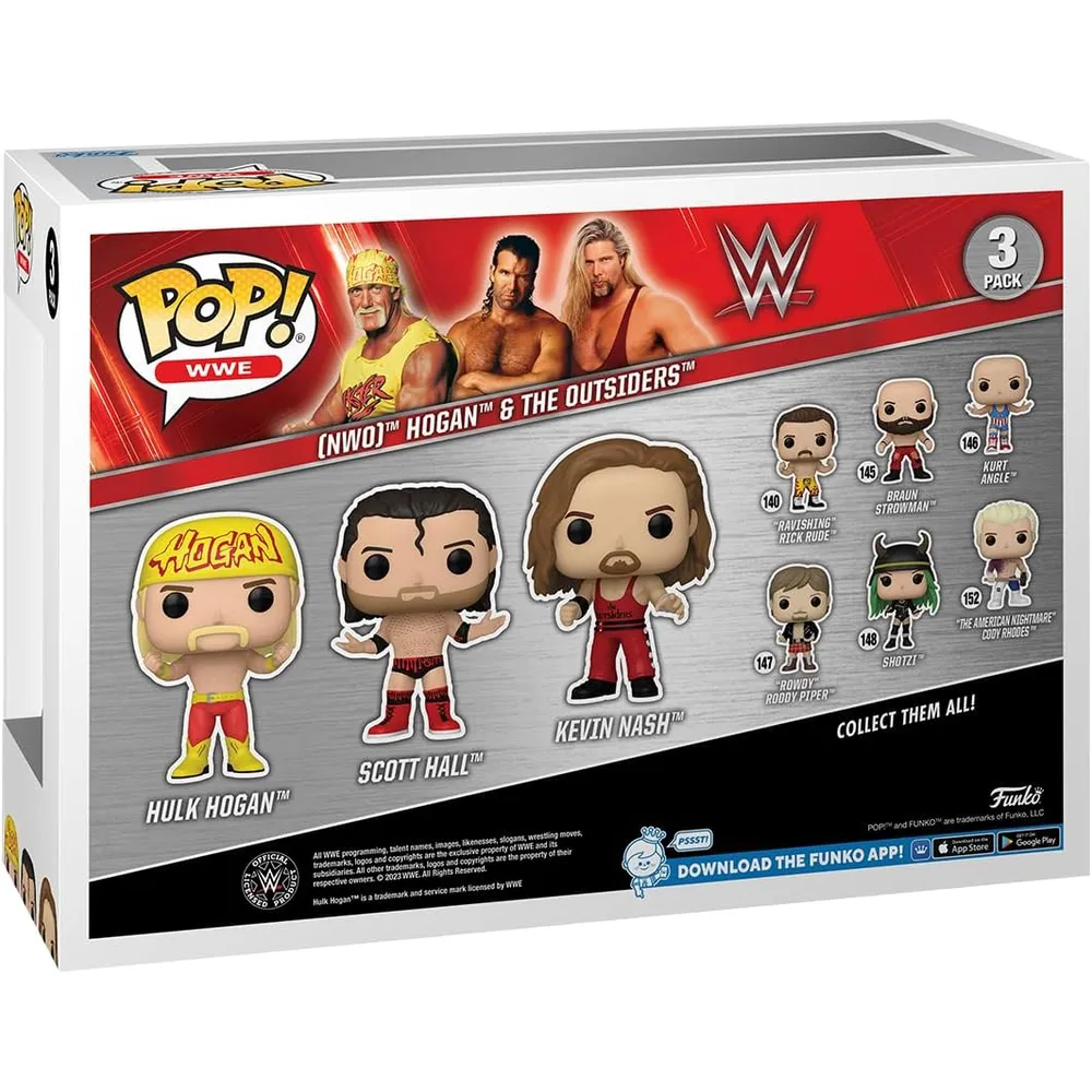 Funko Pop | Pack de 3 Hulk Hogan & Outsiders de WWE
