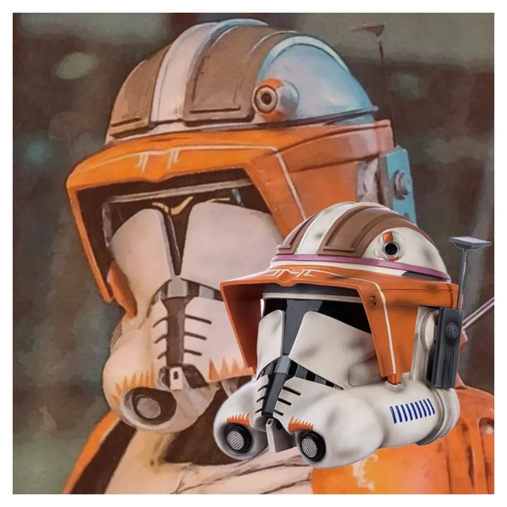 Casco de clon commander, disfraz de cosplay para halloween