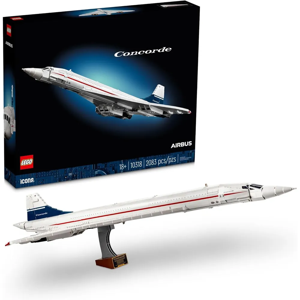 Lego Icons Concorde, modelo a escala del avión supersónico para adultos