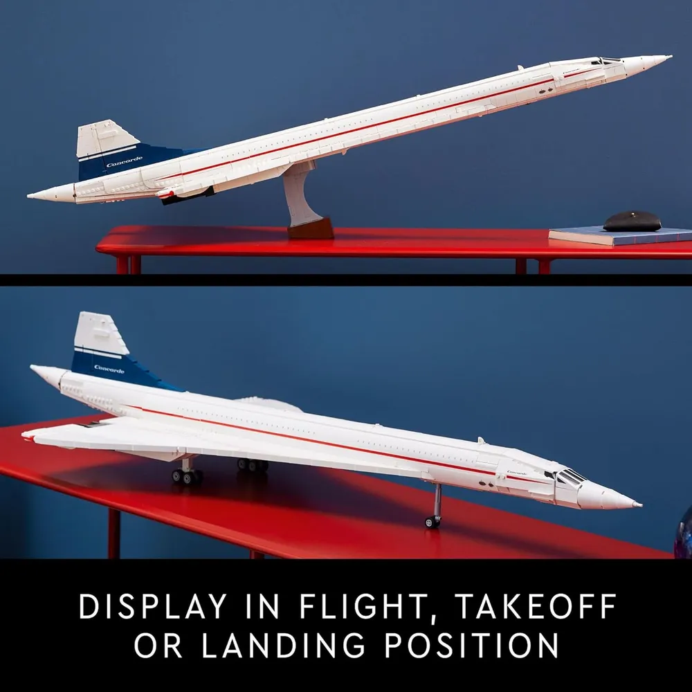 Lego Icons Concorde, modelo a escala del avión supersónico para adultos