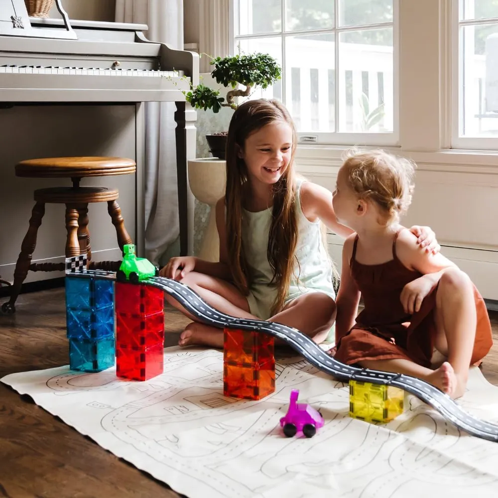 MAGNA-TILES - Downhill duo 40-piezas set de construcción magnético