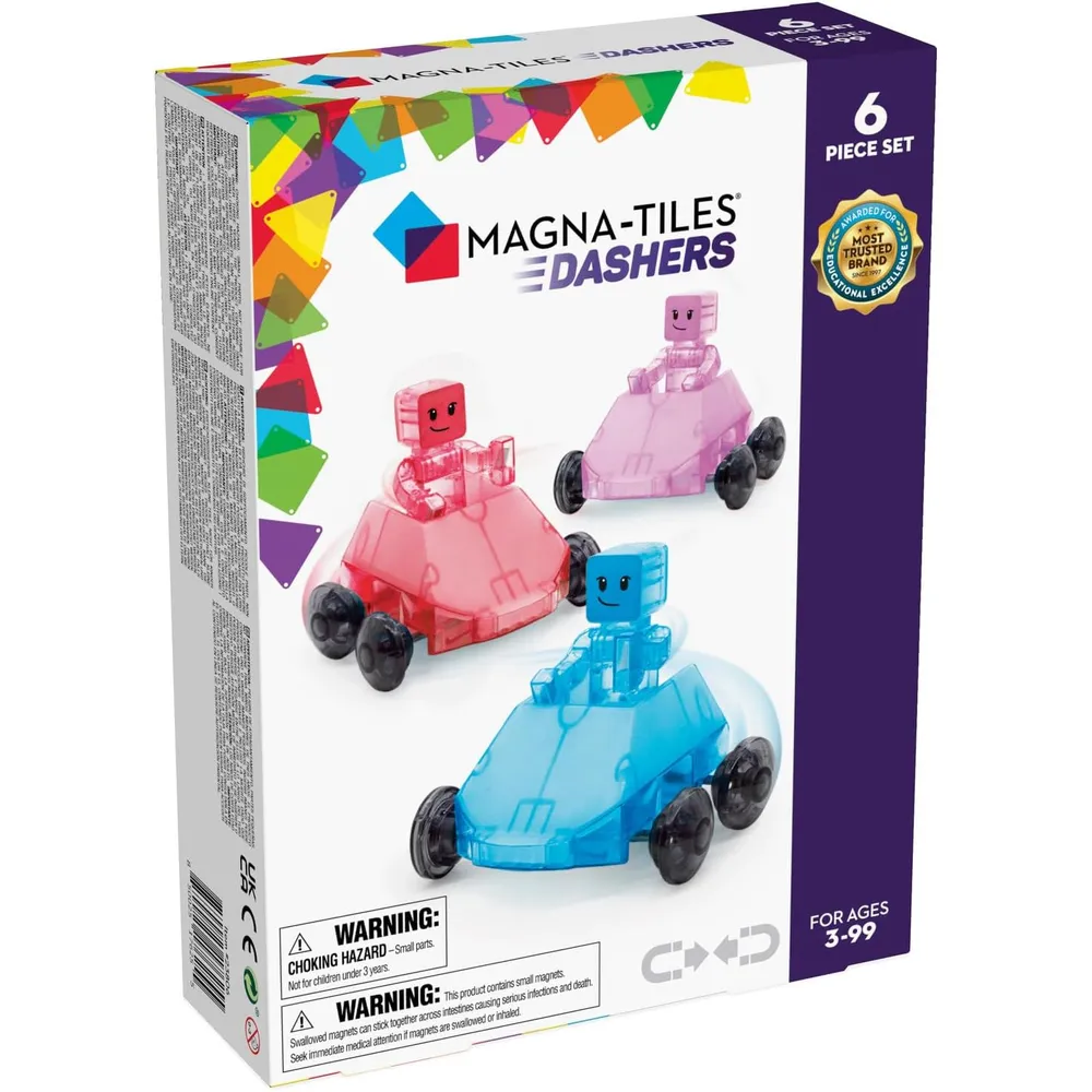 MAGNA-TILES - Dashers 6-piezas set de construcción magnético