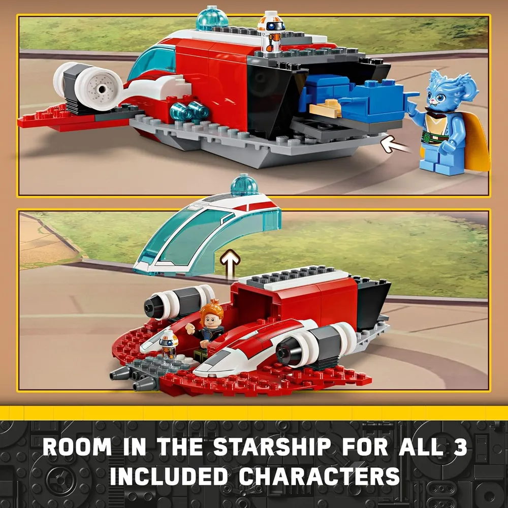 Lego Star Wars Jóvenes Jedi Halcón Carmesí, set de iniciación para niños