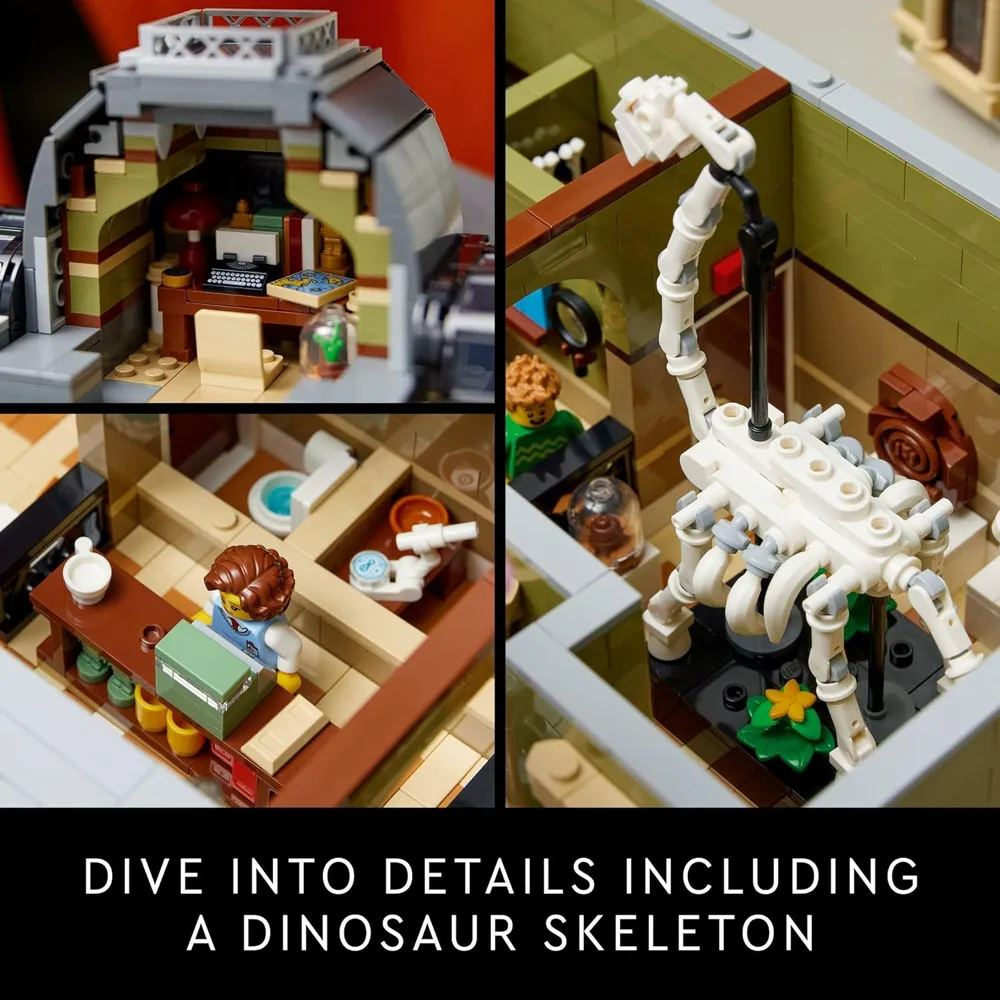 Lego Icons Museo de Historia Natural, kit de construcción para adultos