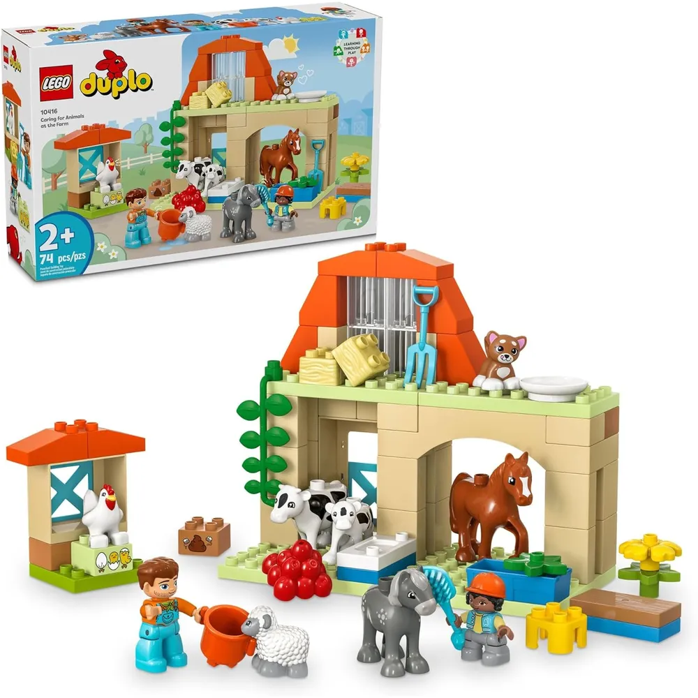 Lego Duplo Cuidado de animales en la granja, set educativo para niños