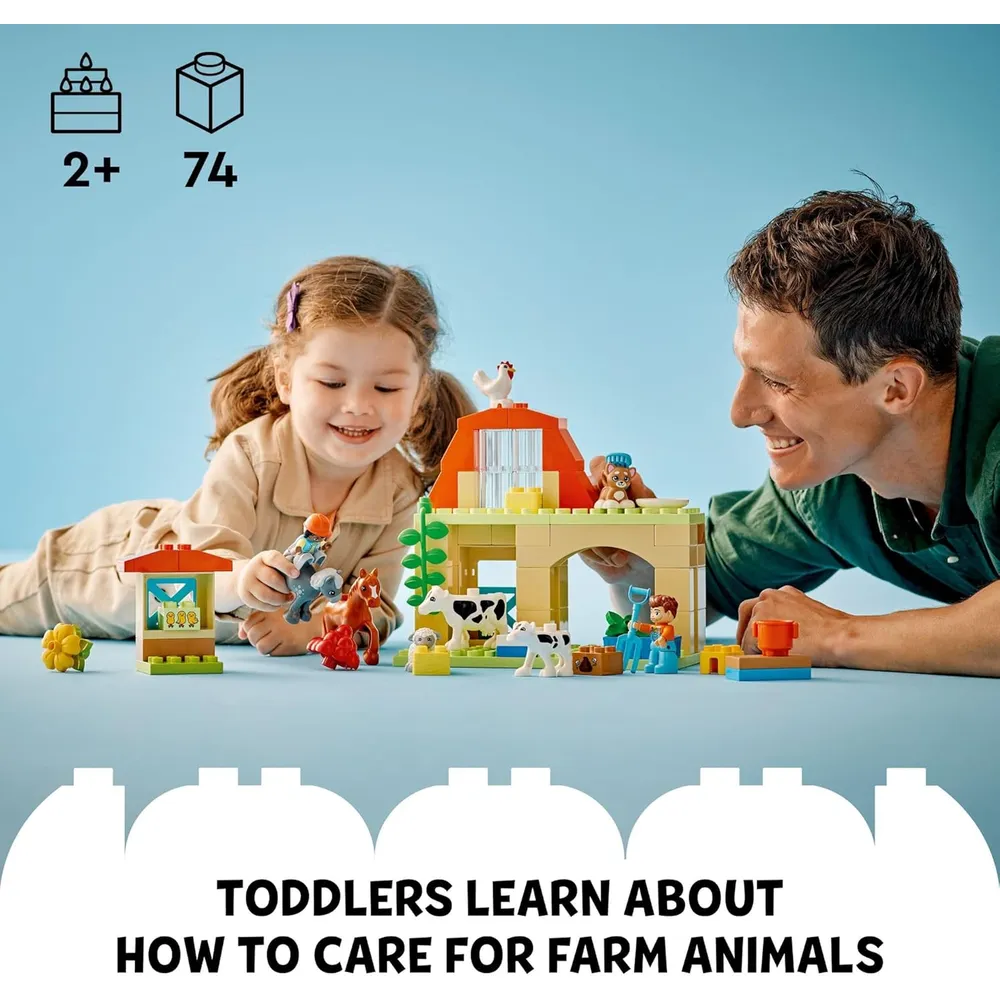 Lego Duplo Cuidado de animales en la granja, set educativo para niños