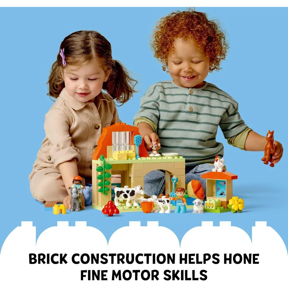 Lego Duplo Cuidado de animales en la granja, set educativo para niños
