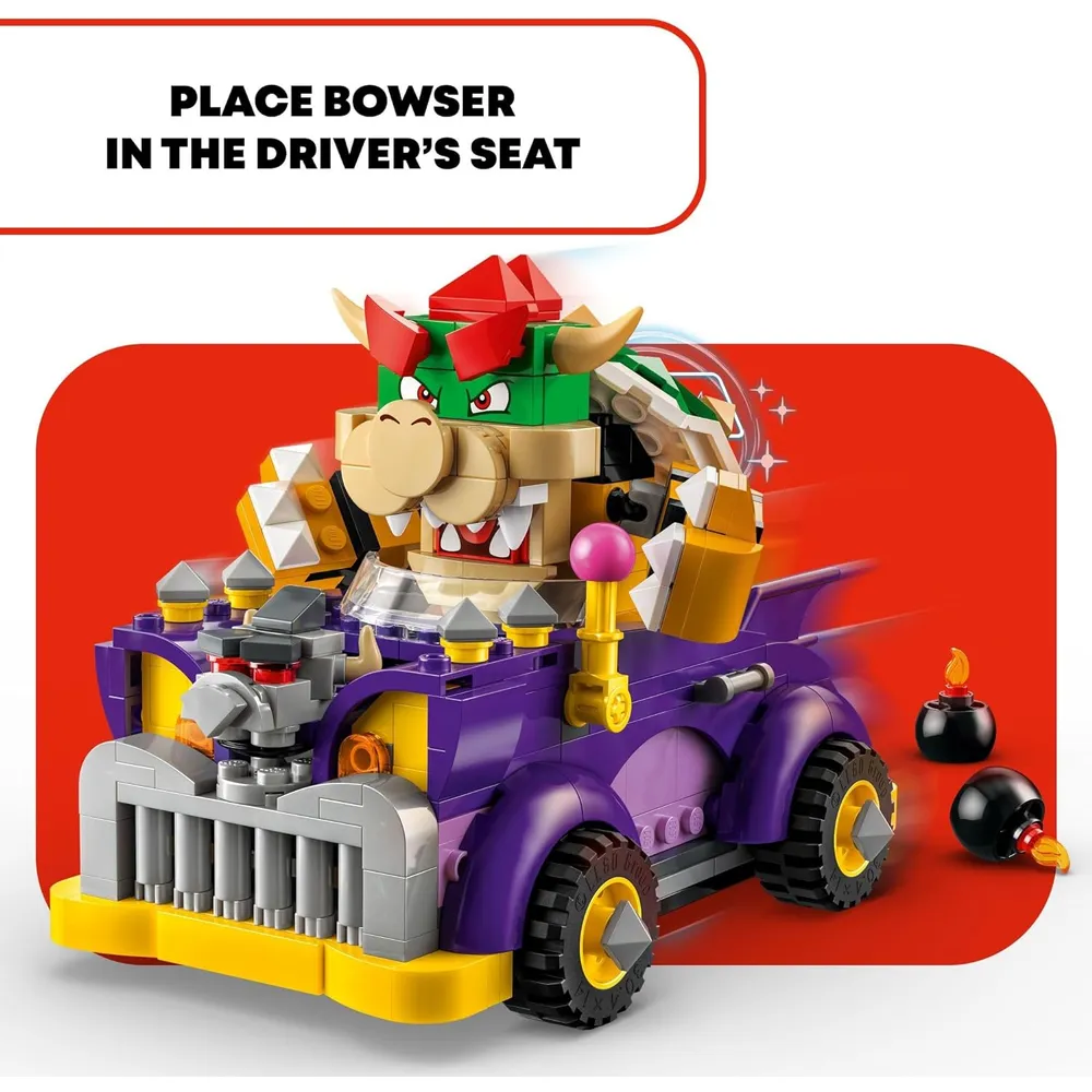 Lego Super Mario Coche deportivo de Bowser, set de expansión para niños