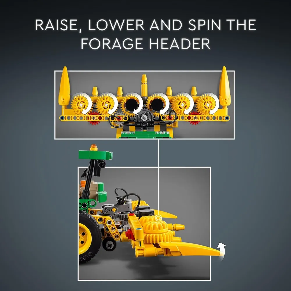 Lego Technic Tractor cosechador John Deere 9700, juguete agrícola para niños
