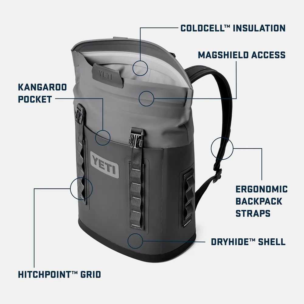 YETI Hopper M40 Cooler Portátil Protección Magnética | Gris