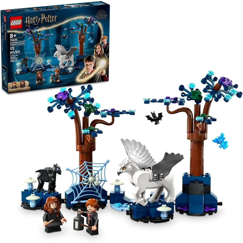 Lego Harry Potter Bosque Prohibido, criaturas mágicas y figuras que brillan