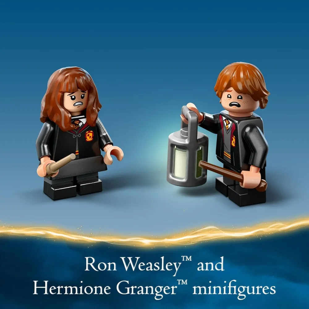 Lego Harry Potter Bosque Prohibido, criaturas mágicas y figuras que brillan