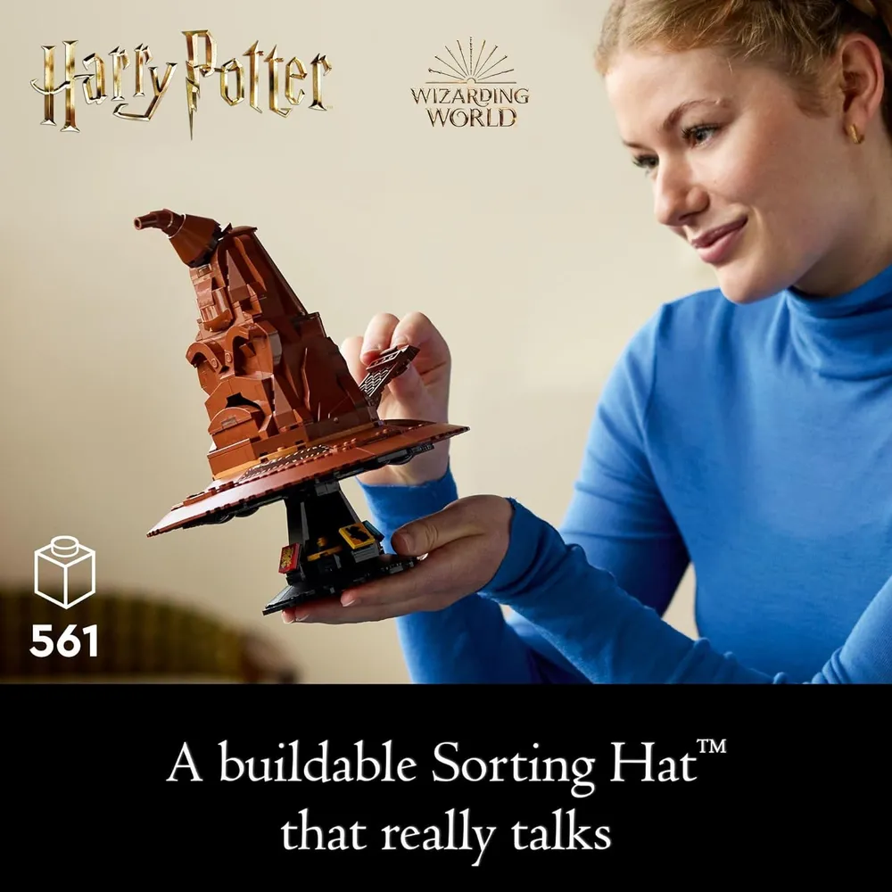 b0cgy22j77_1_webp.webp Lego Harry Potter Sombrero Seleccionador parlante, set de construcción para adultos