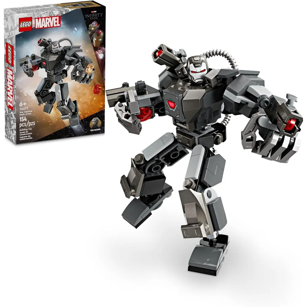 Lego Marvel Máquina de Guerra, armadura mecánica, figura de acción para niños