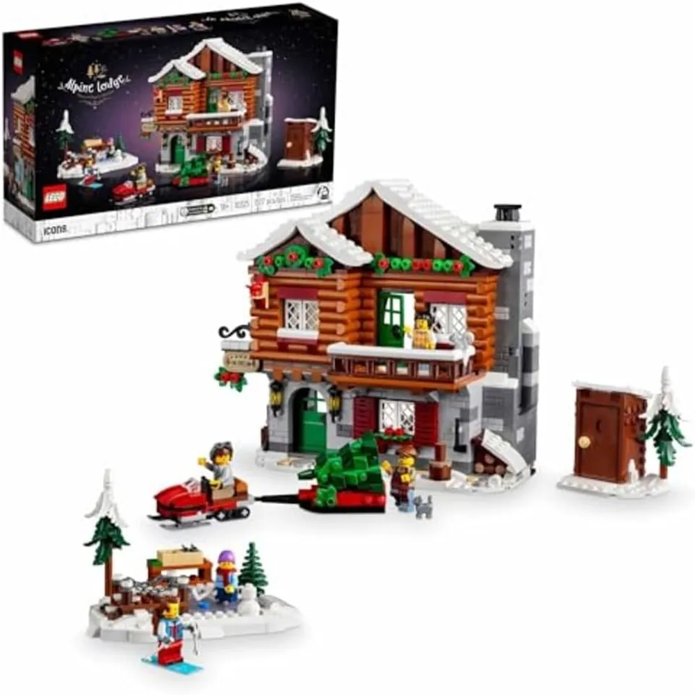 Lego Icons Cabaña Alpina, kit de construcción coleccionable para adultos