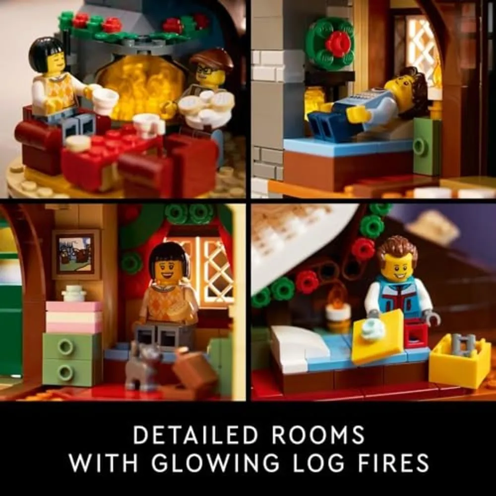 Lego Icons Cabaña Alpina, kit de construcción coleccionable para adultos