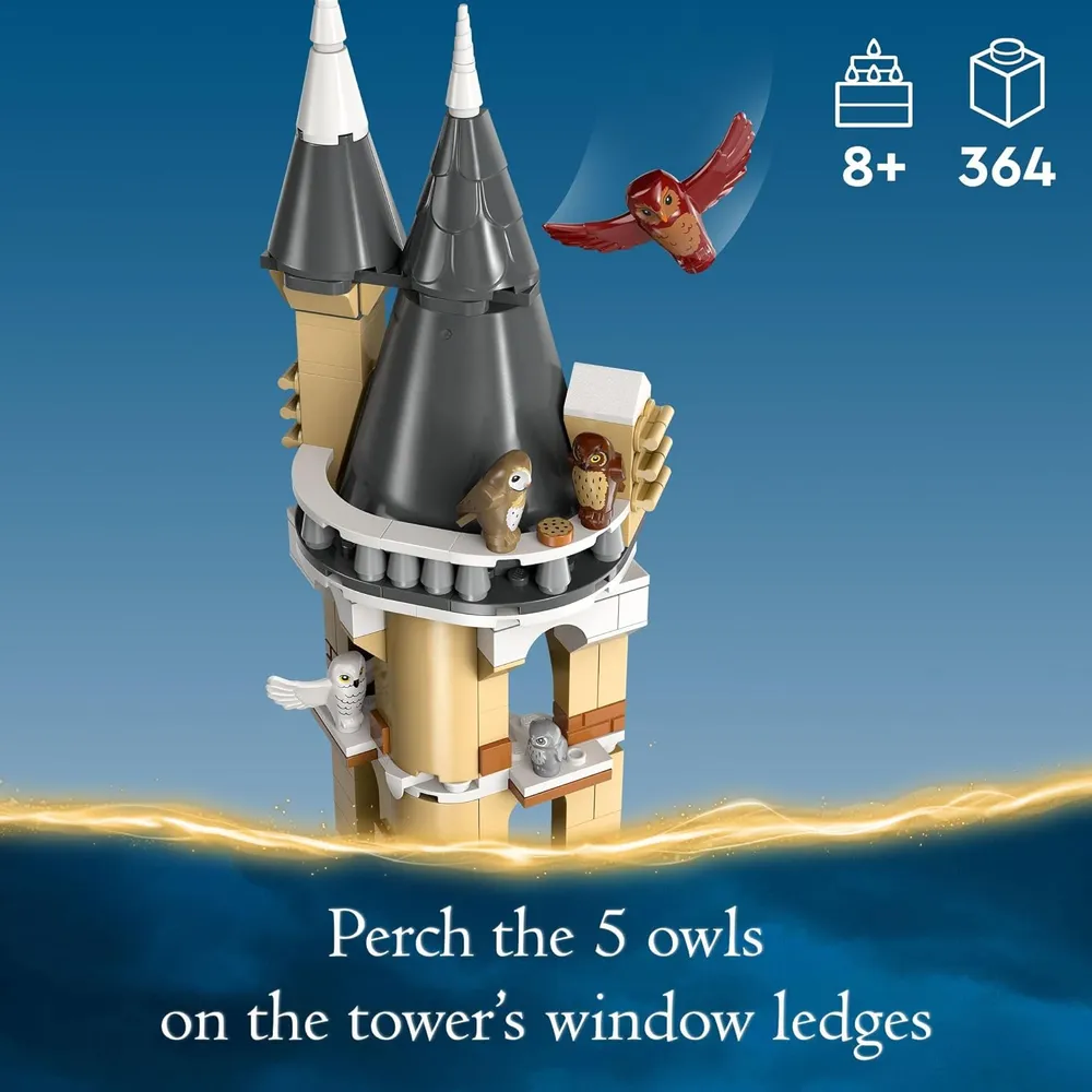 LEGO HARRY POTTER CASTILLO DE HOGWARTS CON LECHUZA Y 3 PERSONAJES