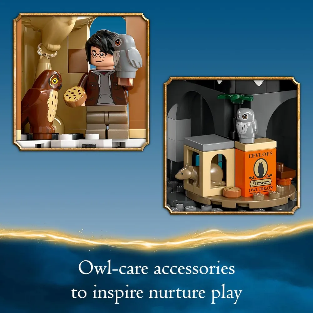 LEGO HARRY POTTER CASTILLO DE HOGWARTS CON LECHUZA Y 3 PERSONAJES