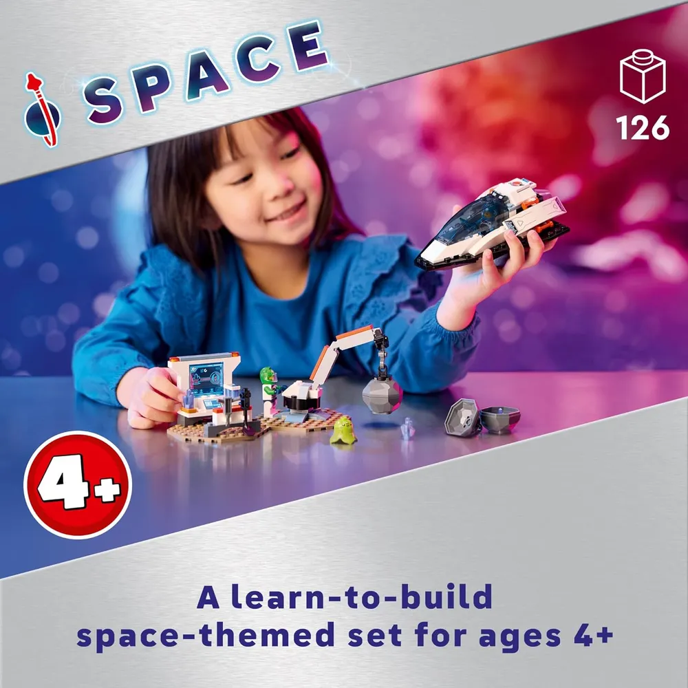 Lego City Nave espacial y descubrimiento de asteroides, set para niños