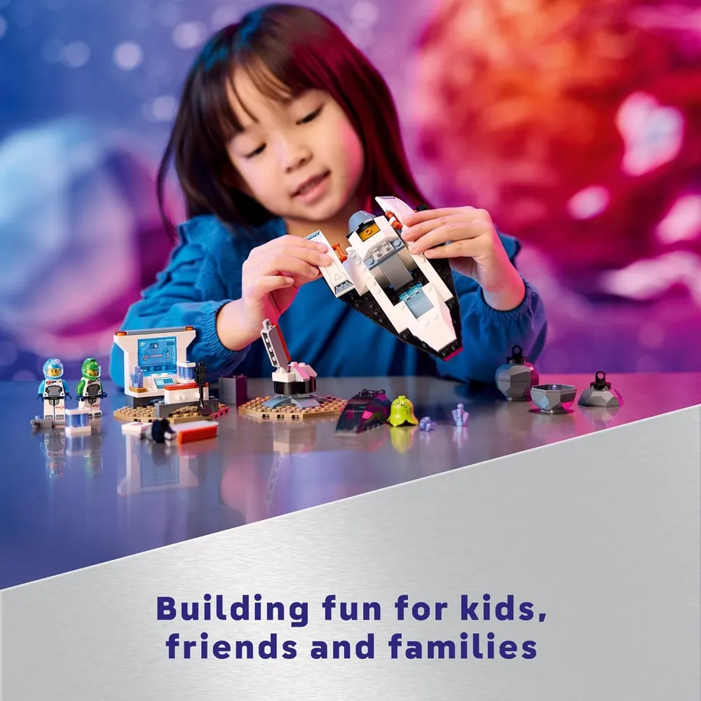 Lego City Nave espacial y descubrimiento de asteroides, set para niños