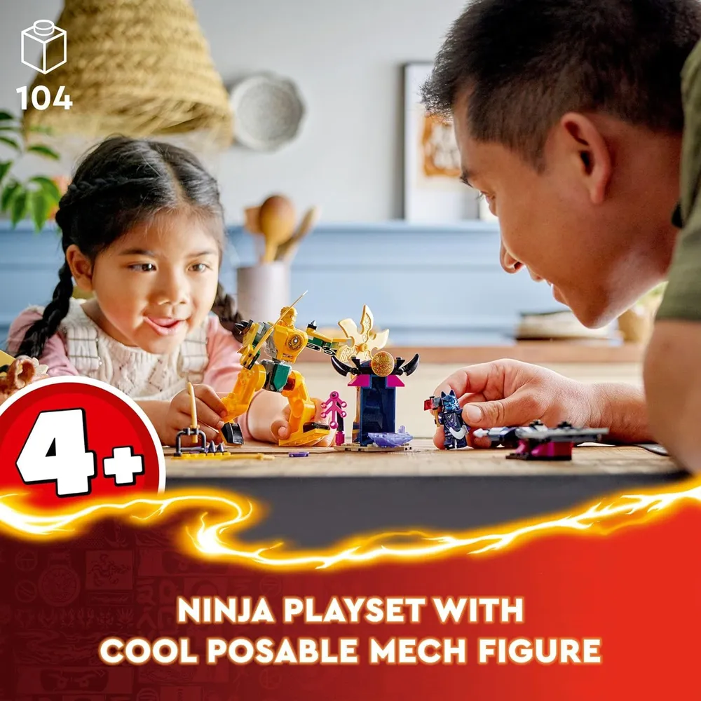 Lego Ninjago Mech de batalla de Arin, juguete ninja para niños