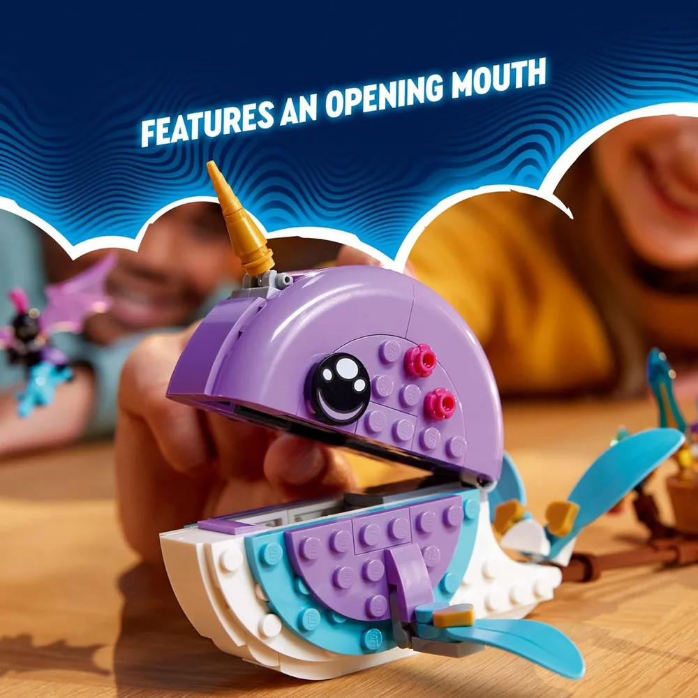 Lego Dreamzzz Izzie's Narwhal en globo aerostático, set para niños