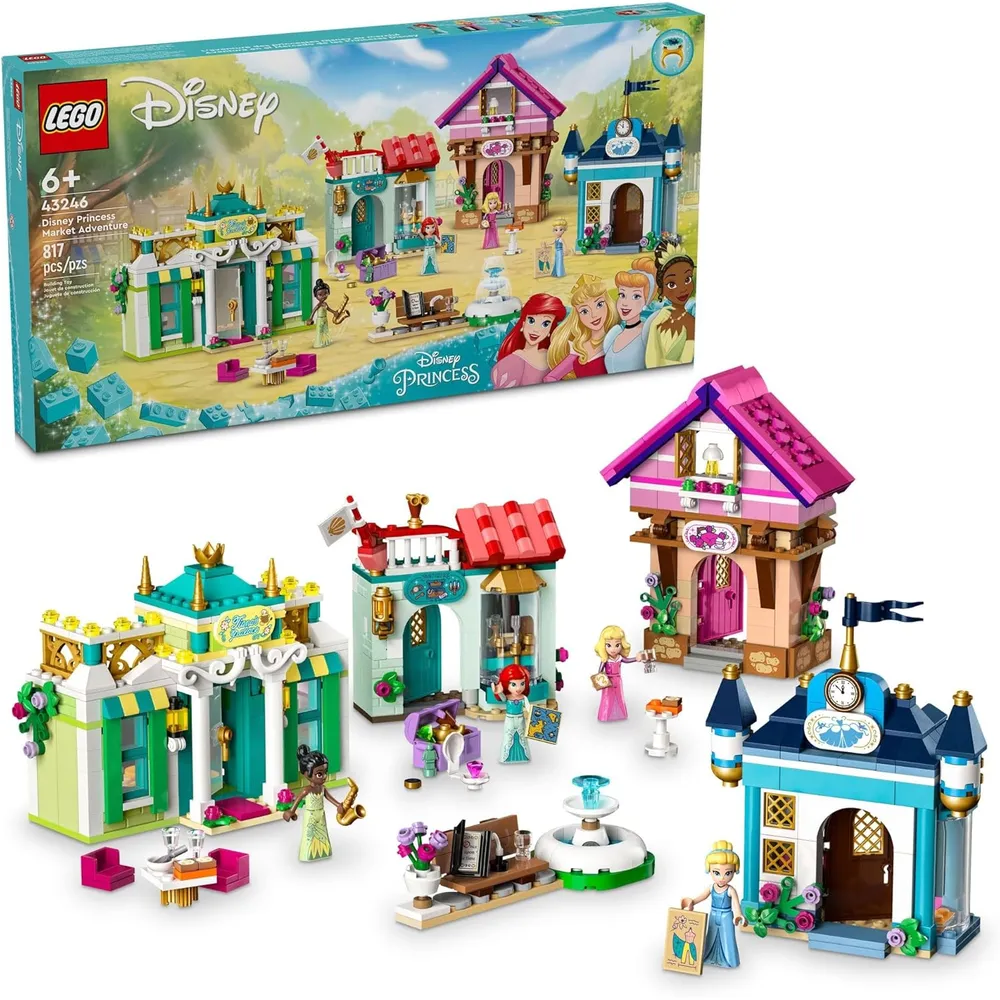 Lego Disney Princess Market Adventure, set de juego de imitación para niños