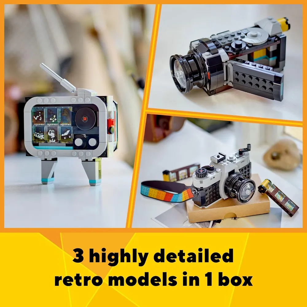 LEGO CREATOR 3 EN 1 CÁMARA RETRO: VIDEOCÁMARA O TELEVISOR