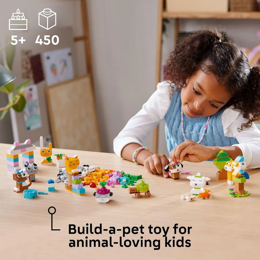 Lego Classic Mascotas Creativas, bloques para construir animales para niños