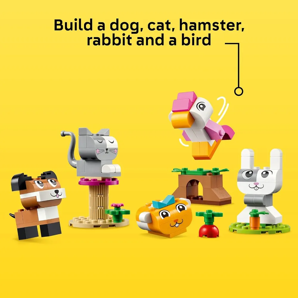 Lego Classic Mascotas Creativas, bloques para construir animales para niños