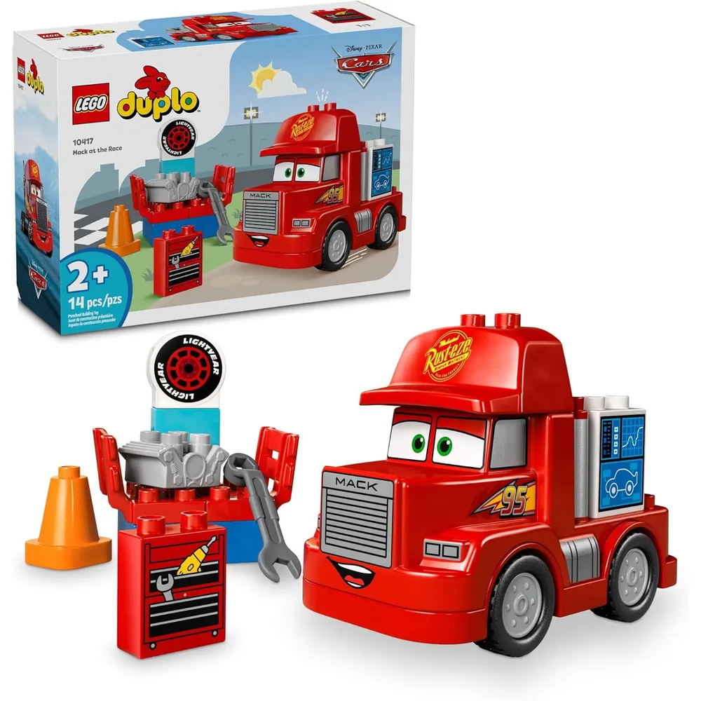 LEGO DISNEY PIXAR MACK EN LA PISTA DE CARRERAS