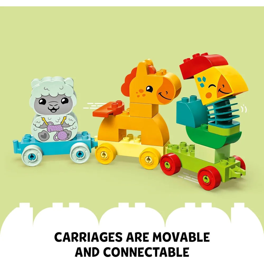 Lego Duplo Mi Primer Tren de Animales con caballo y 4 figuras para niños