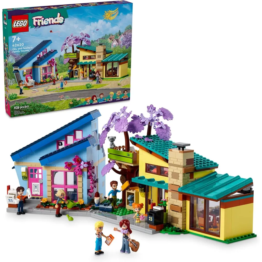 Lego Friends Casa de muñecas de Olly y Paisley con 5 minifiguras