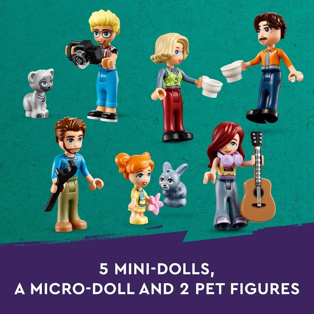 Lego Friends Casa de muñecas de Olly y Paisley con 5 minifiguras