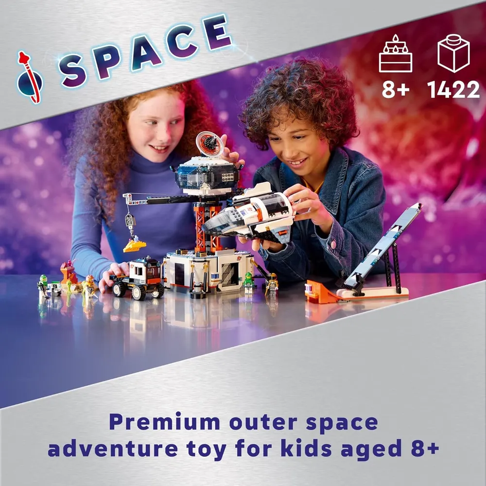 Lego City Base espacial y plataforma de lanzamiento con 6 minifiguras