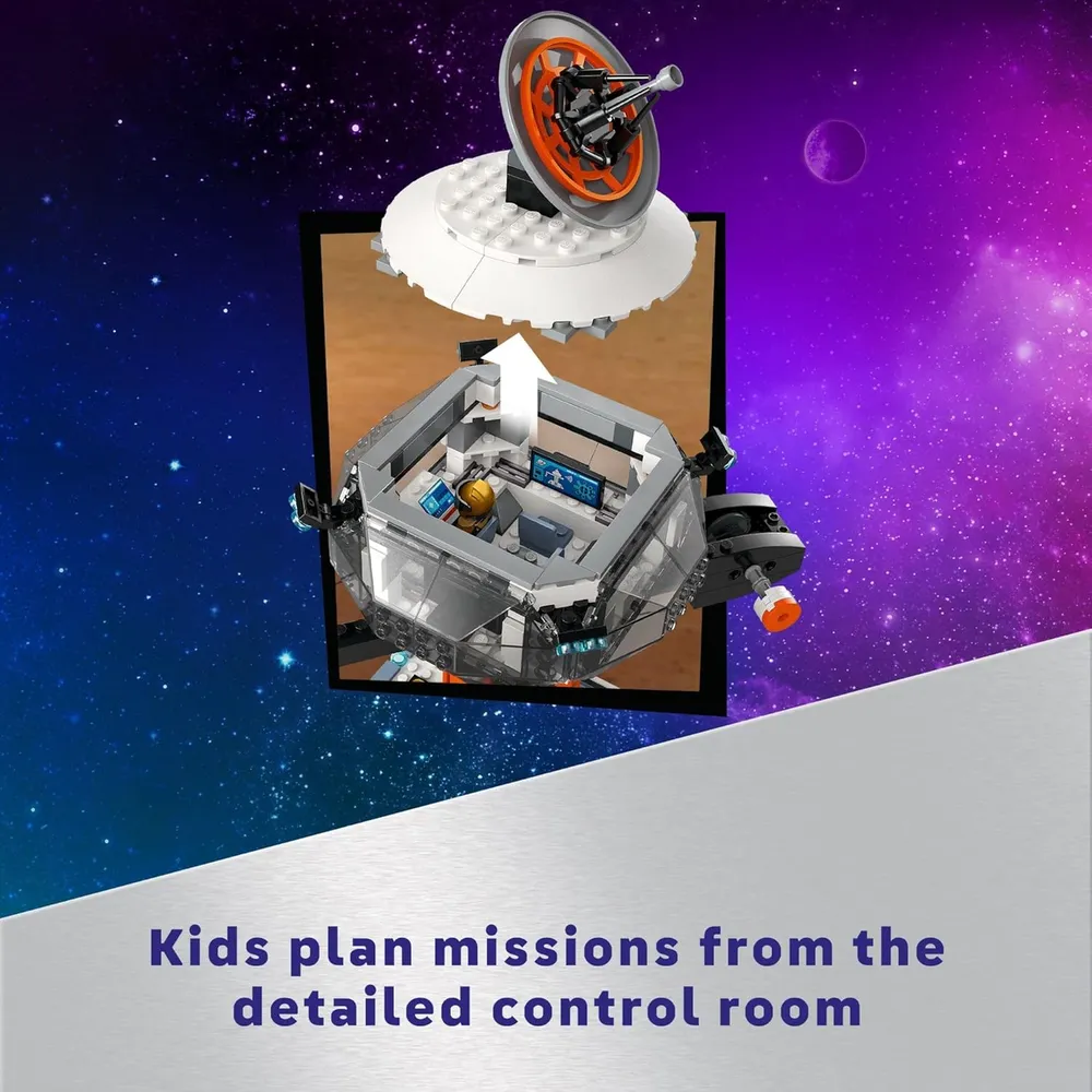 Lego City Base espacial y plataforma de lanzamiento con 6 minifiguras