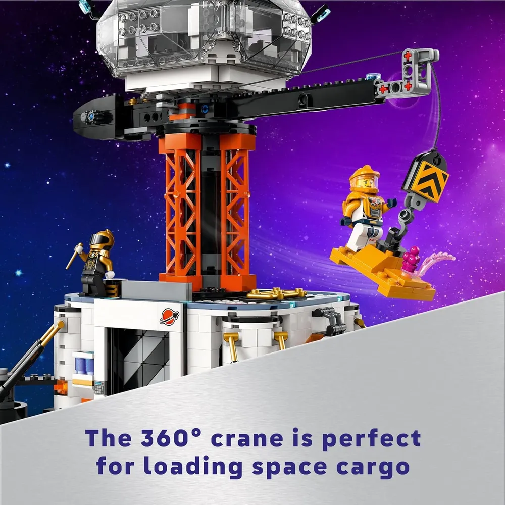 Lego City Base espacial y plataforma de lanzamiento con 6 minifiguras