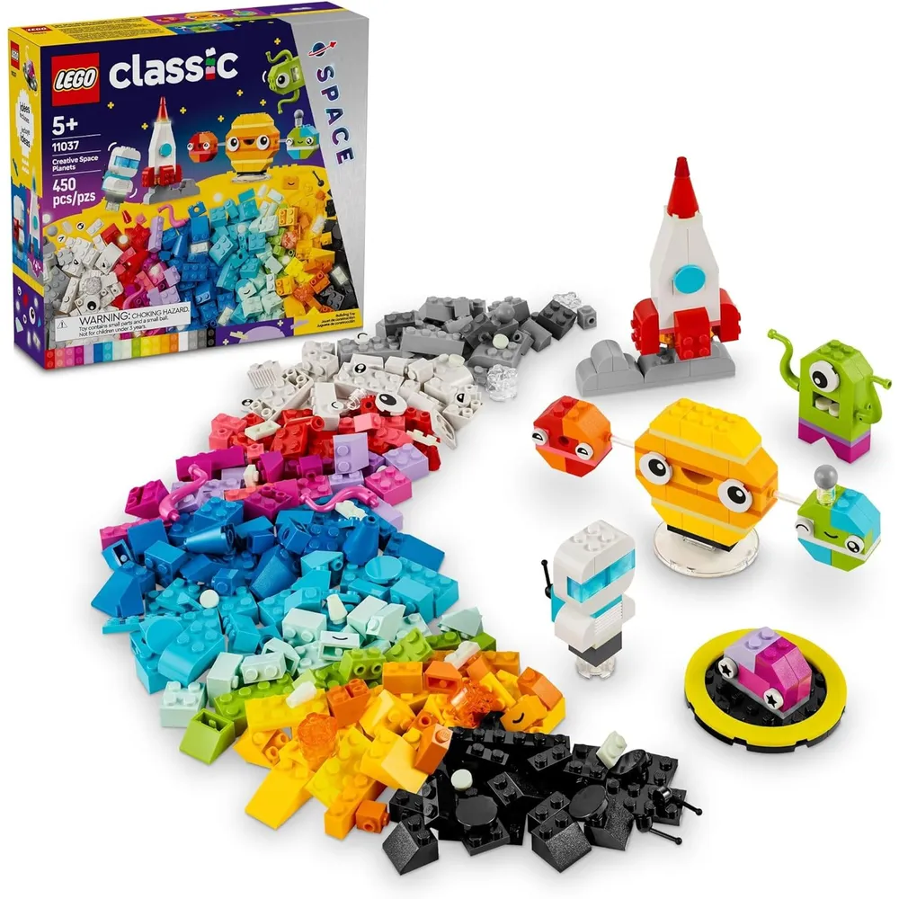 Lego Classic Planetas espaciales creativos, juguete con alienígena y nave